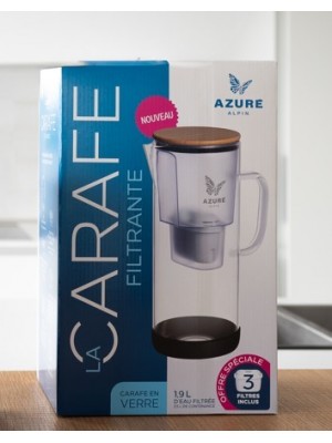 La Carafe filtrante en verre Azuré Alpin