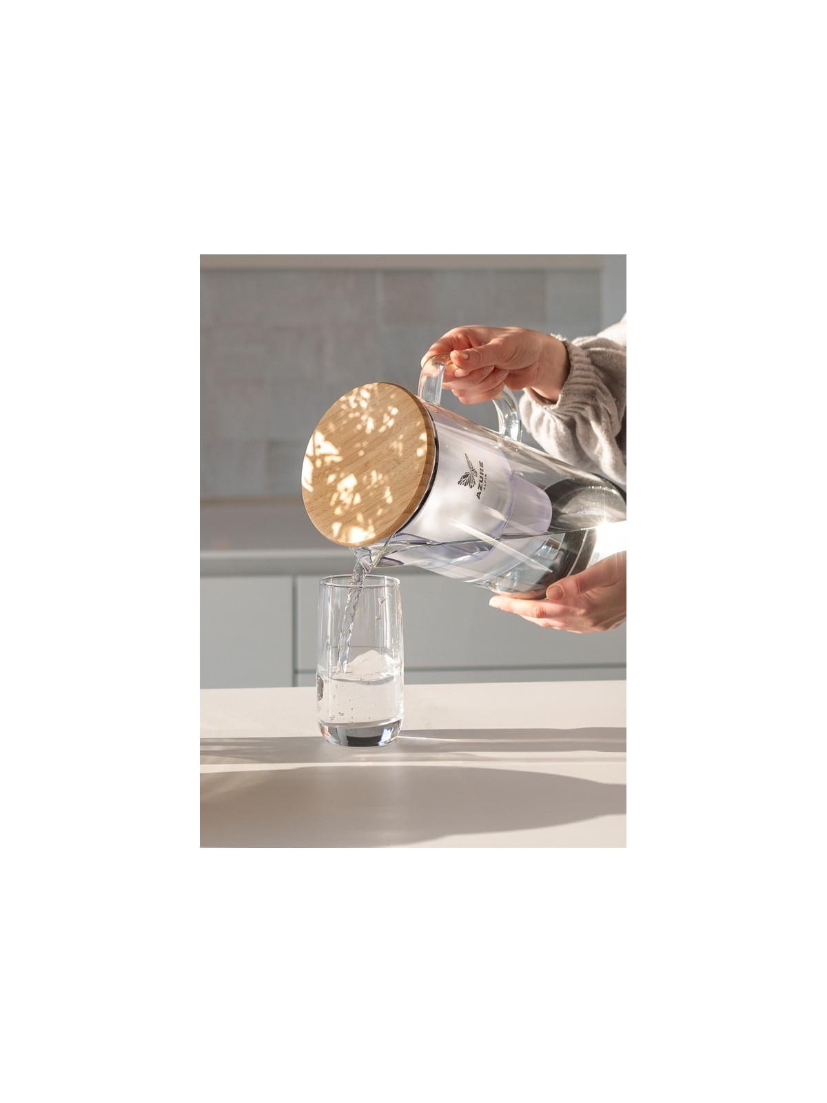 La Carafe filtrante en verre Azuré Alpin