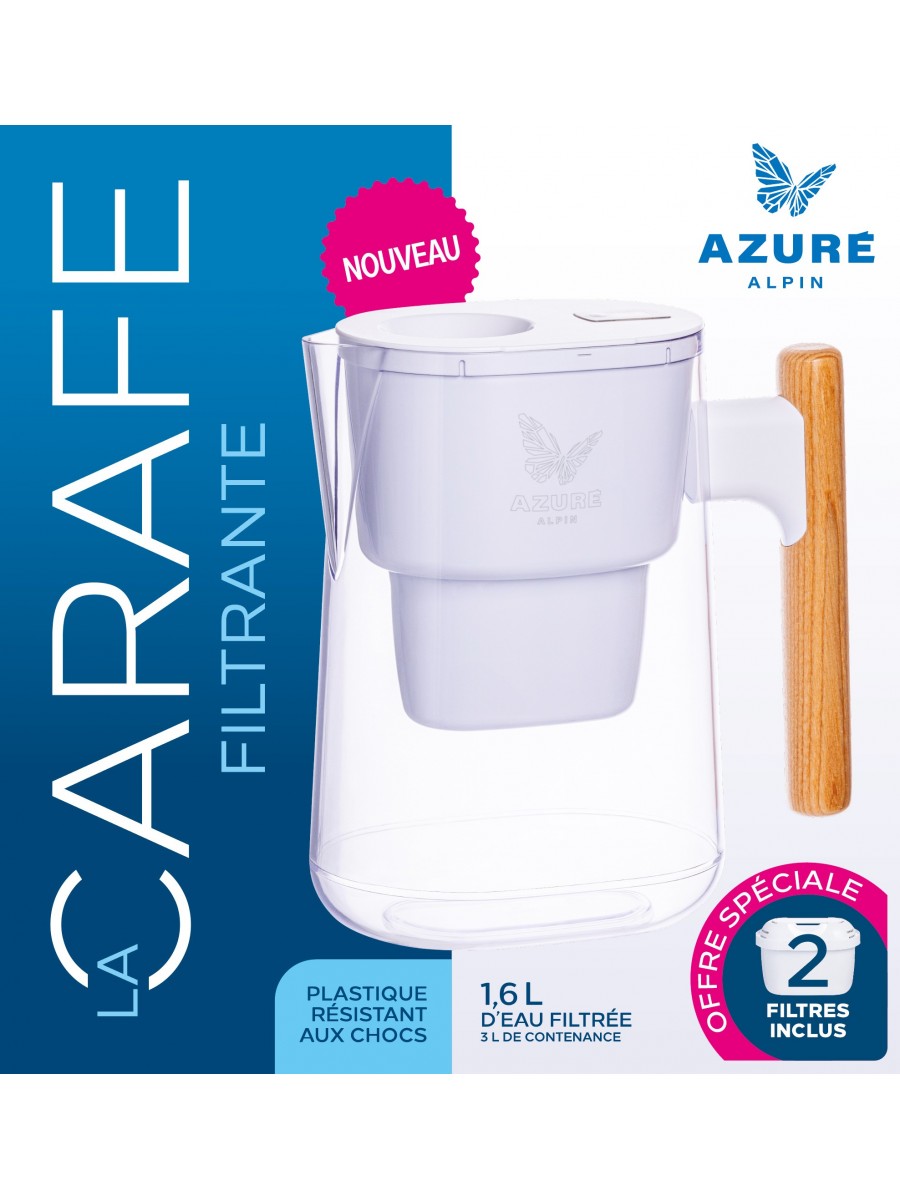 La Carafe filtrante en plastique Azuré Alpin