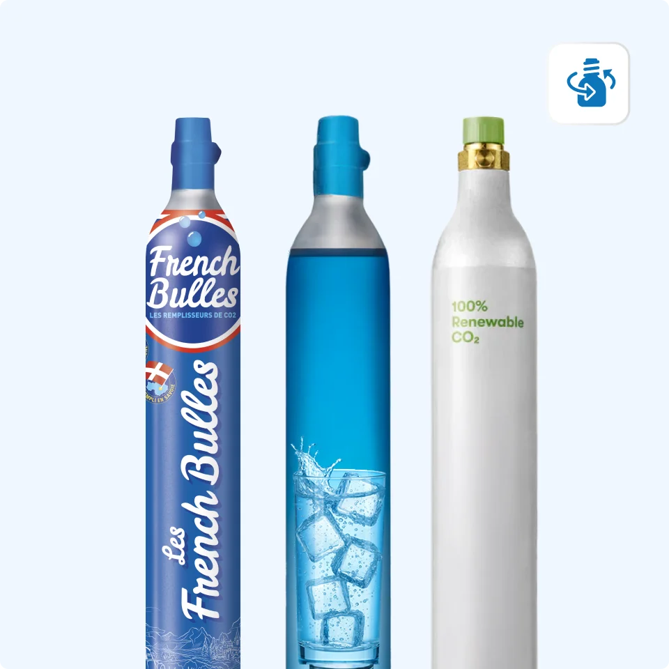 Cylindre CO2 compatible avec toutes les machines à eau pétillante